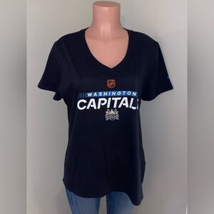 Fanatics Black Washington Capitals Short Sleeve Tee